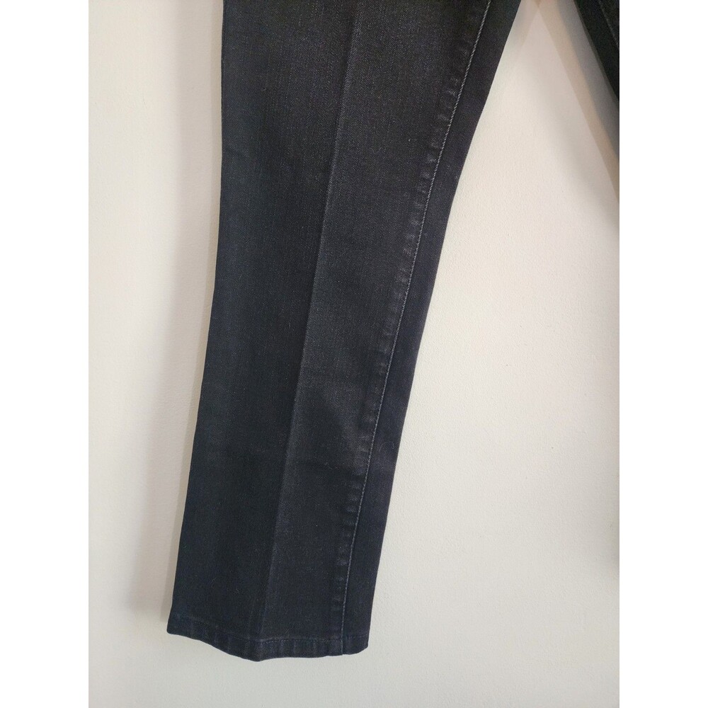 Levi's 505 Straight Leg Black Denim Jeans Women's Size 8L 29x34 embroidery - Picture 7 of 10